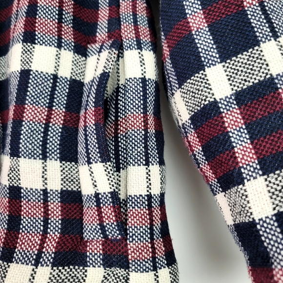 Zara double breasted plaid Cotton blend Blazer size Small - Picture 3 of 13